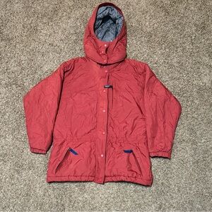 Patagonia Jacket Womens Medium Red Insulated Winter Parka Coat Puffer Ski Winter
